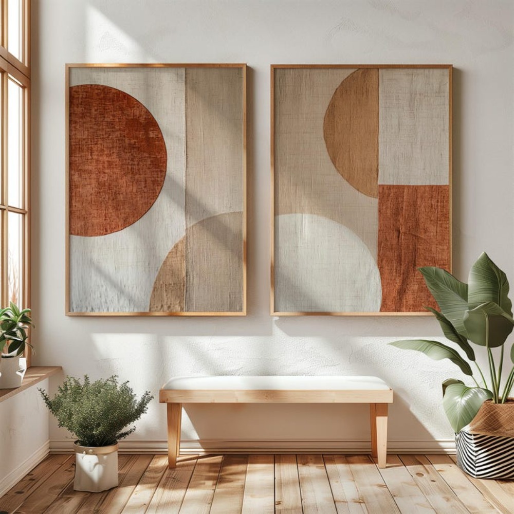 Abstract Canvas Set - Conjunto de 2 Quadros em Tela