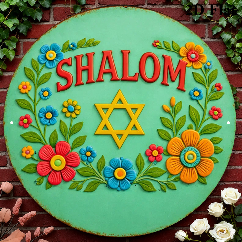 Wall Art - CIFBUY Shalom Star of David Arte