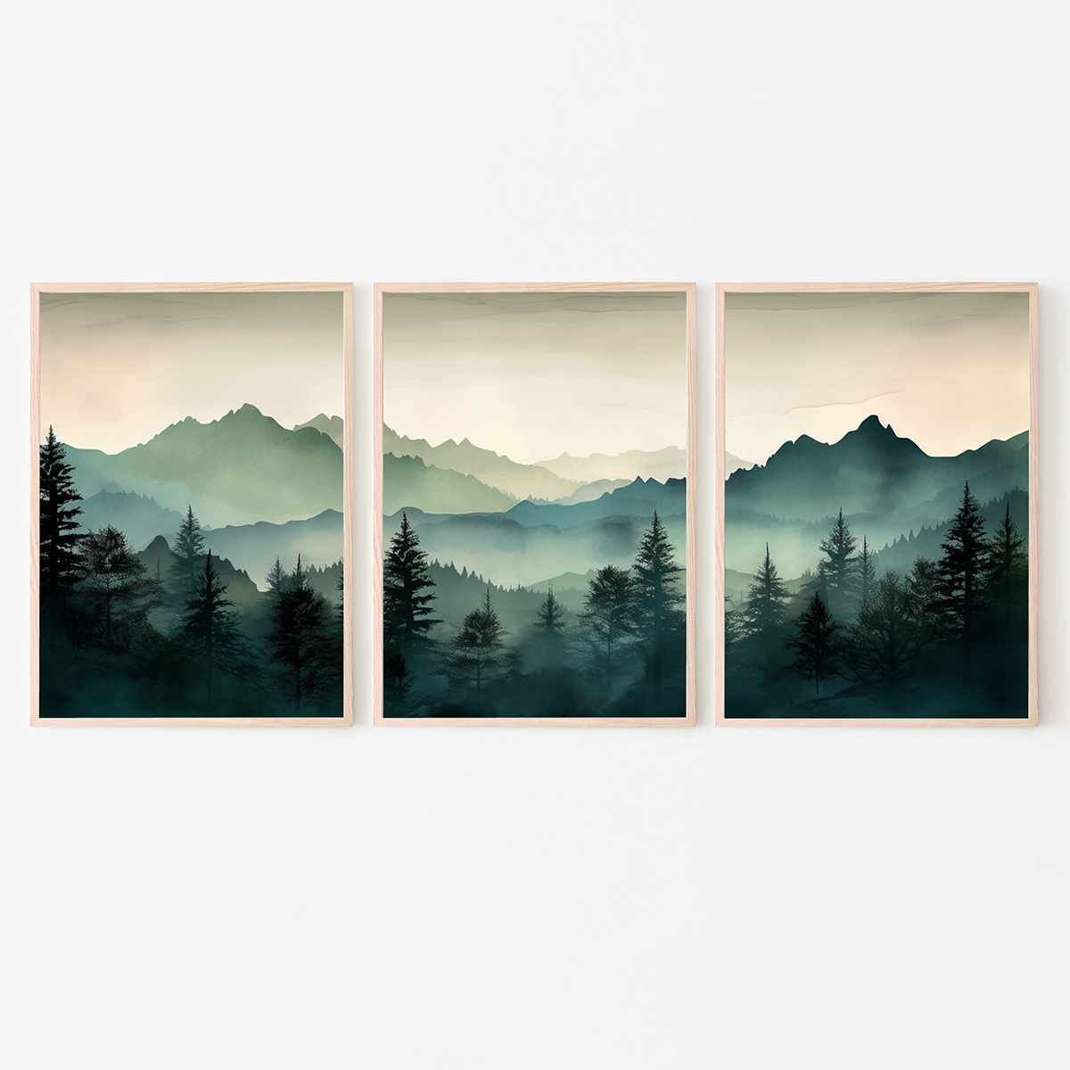 Conjunto de 3 peças: Pôsteres  - Abstract Canvas Set avaliação e preço