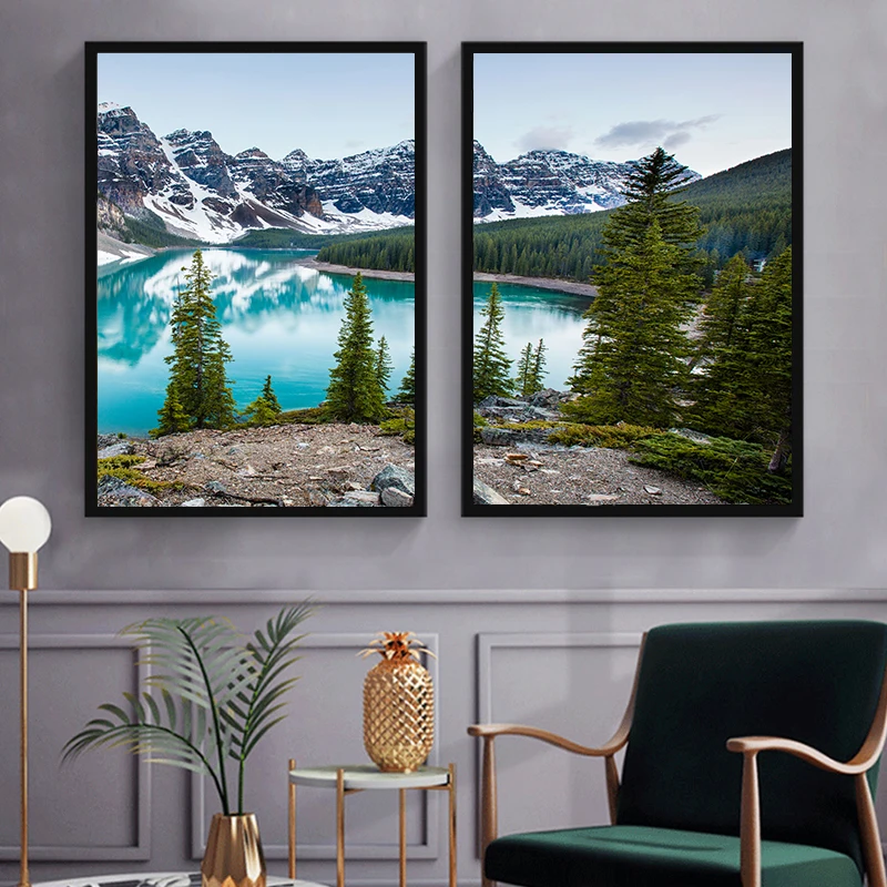3 pçs/set floresta natural pai - Abstract Canvas Set avaliação e preço