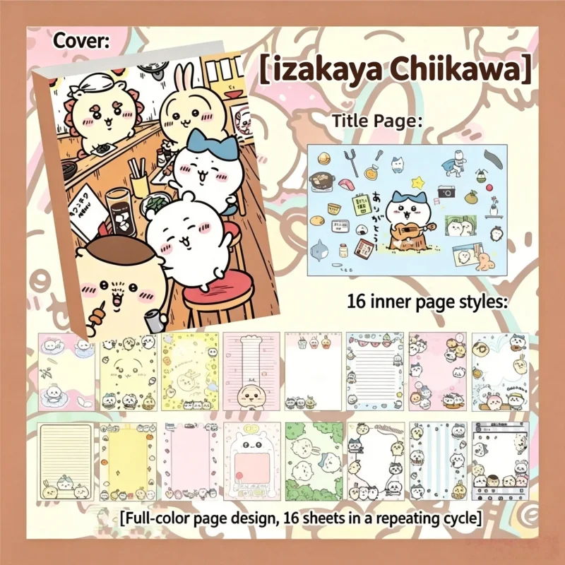 Caderno Fofo Chiikawa, 80 Folh - Wall Sticker avaliação e preço