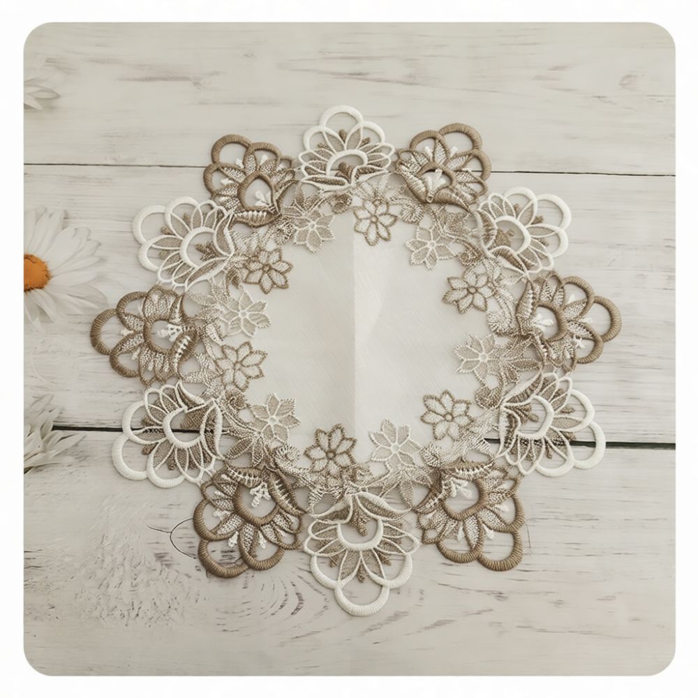 Sousplat de renda solúvel em á - Table Runner avaliação e preço
