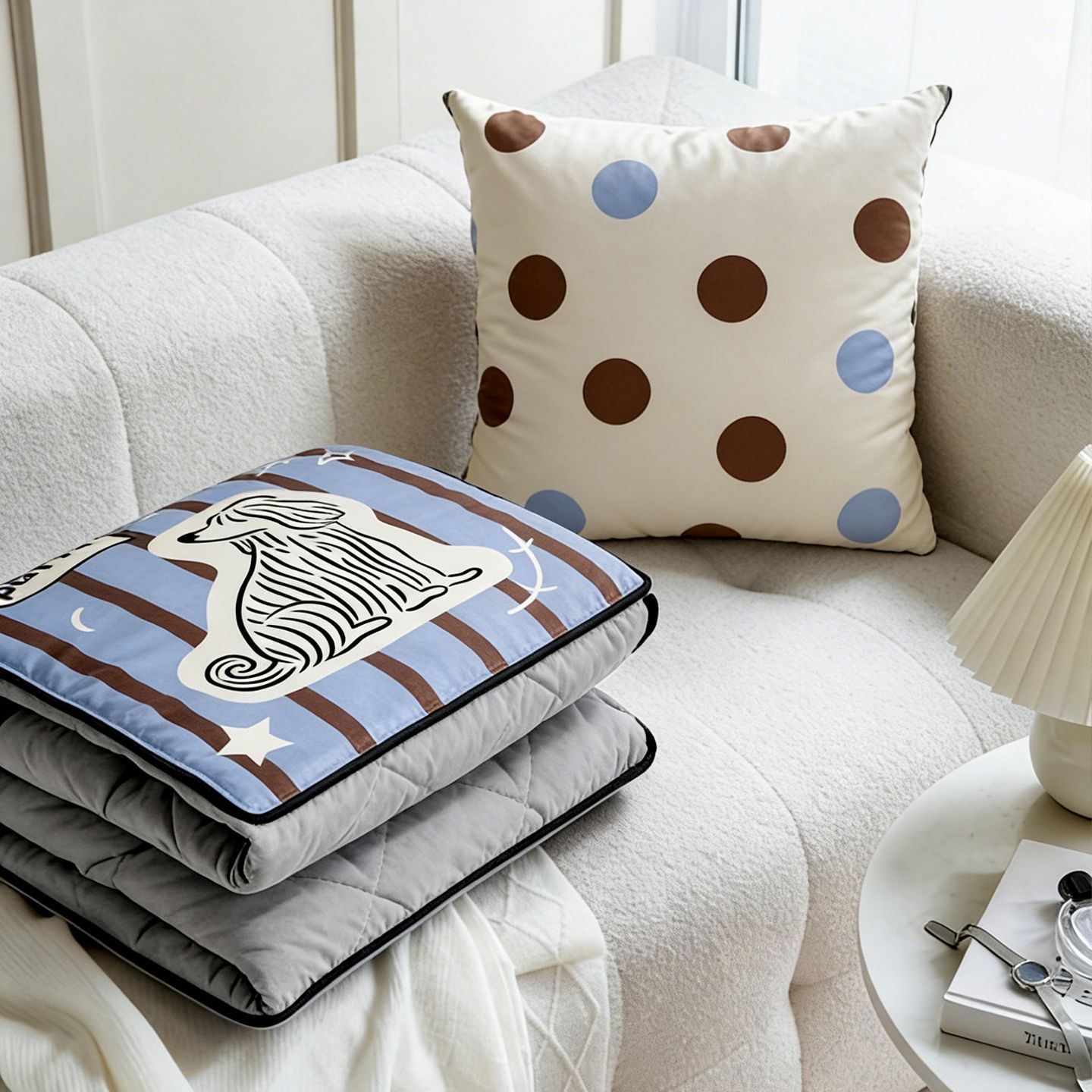 Manta de Almofada Listrada com - Throw Pillow avaliação e preço